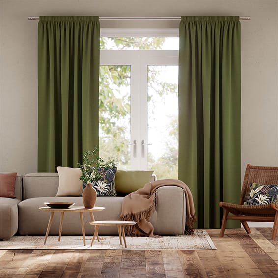 エッタ オリーブ カーテン