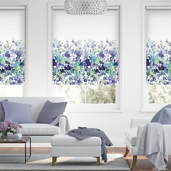 フェアへブン　インディゴブロッサム ロールスクリーン