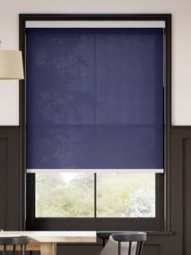 防炎 非遮光 レッドブルー ロールスクリーン サムネイル写真