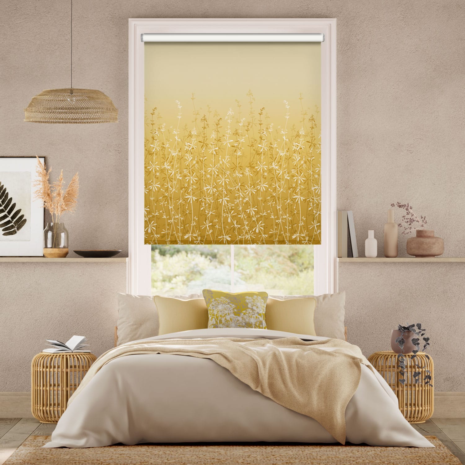 グースグラス　マスタード ロールスクリーン