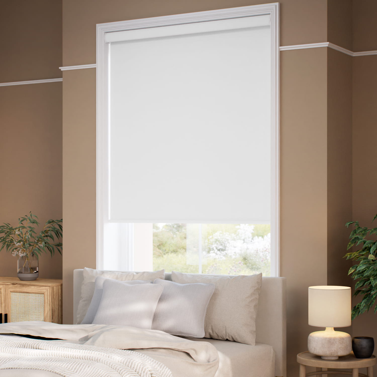 コードレス 遮光サーマル ホワイト ロールスクリーン