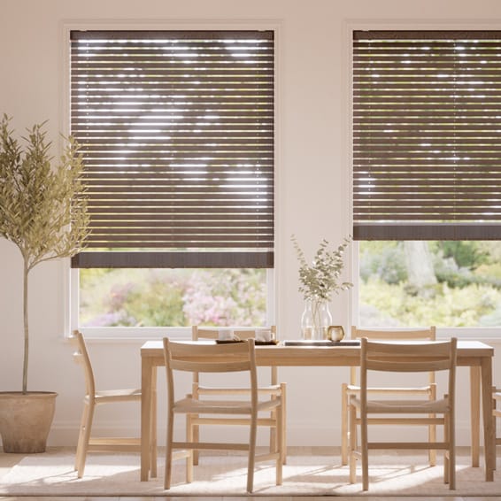 ヘイジー　ブラウン ウッドブラインド