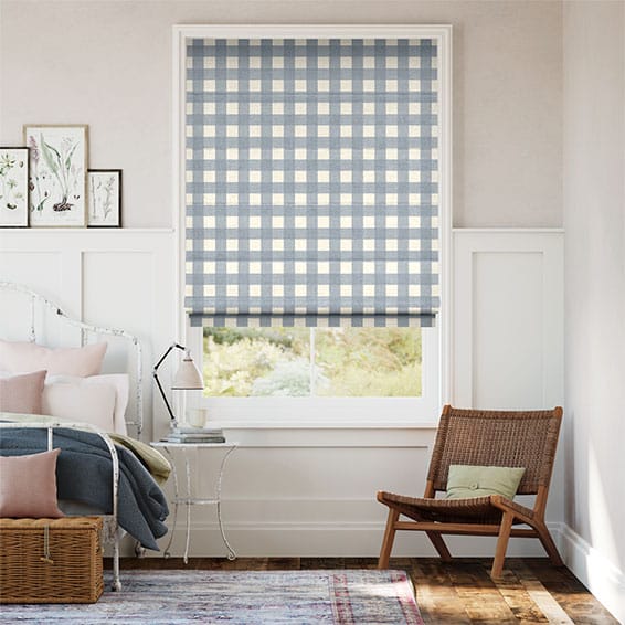 ハドソンギンガム　クラウド ローマンシェード