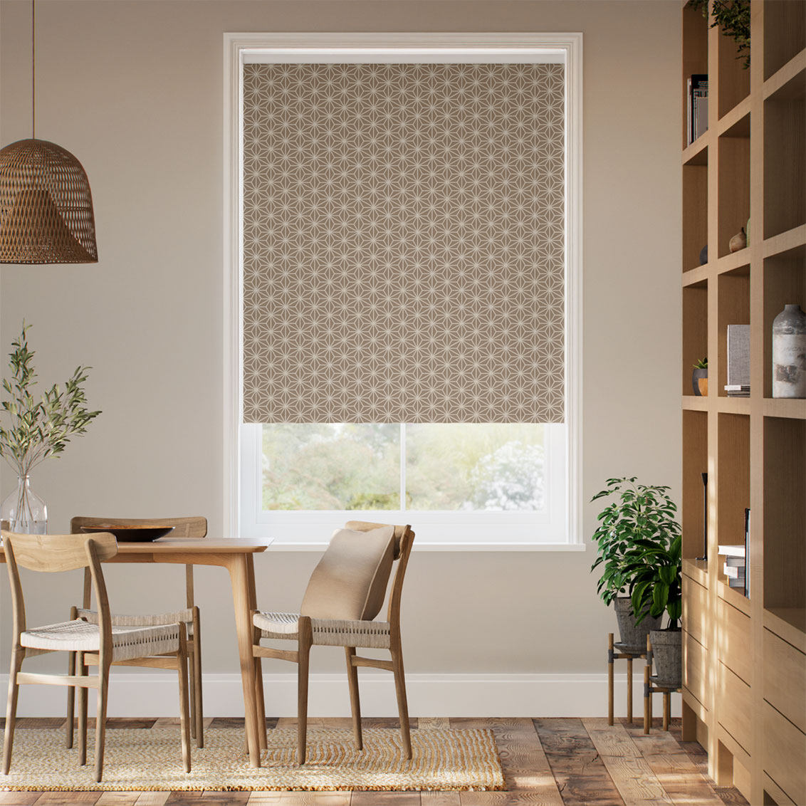 麻の葉 楓 ロールスクリーン