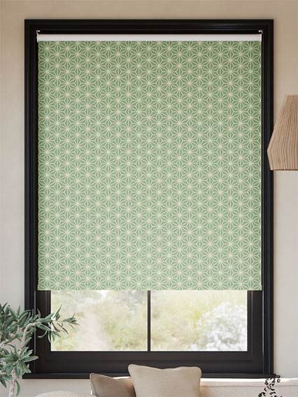 麻の葉 若草 ロールスクリーン サムネイル写真