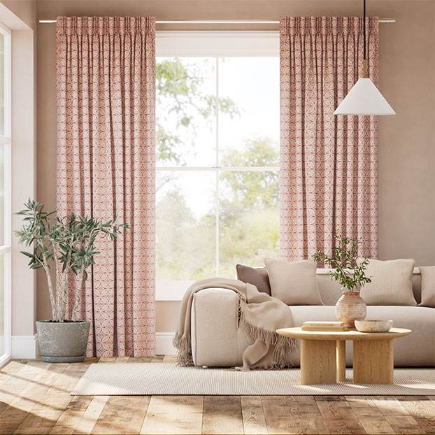 鳥結び 茜 カーテン サムネイル写真