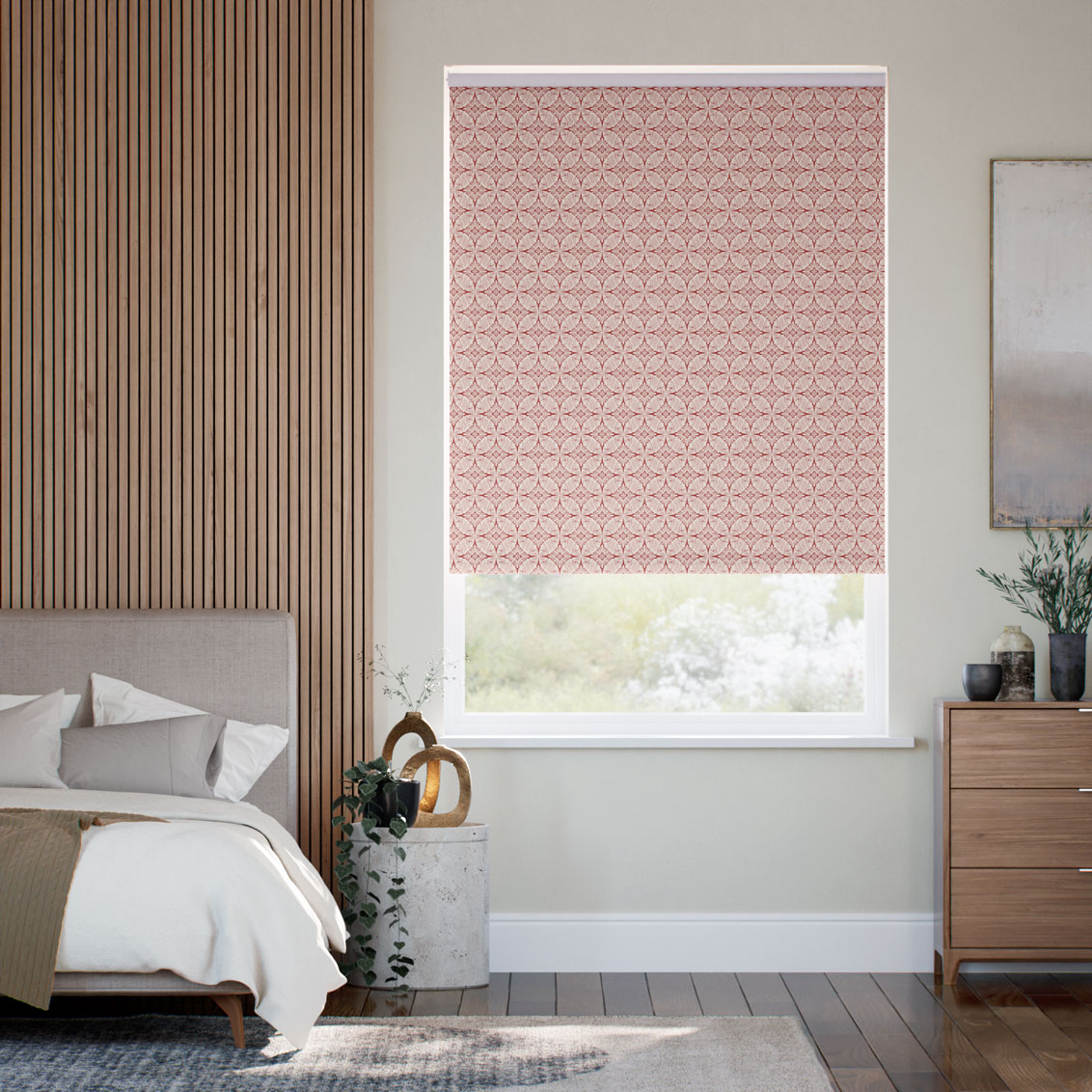 鳥結び 茜 ロールスクリーン