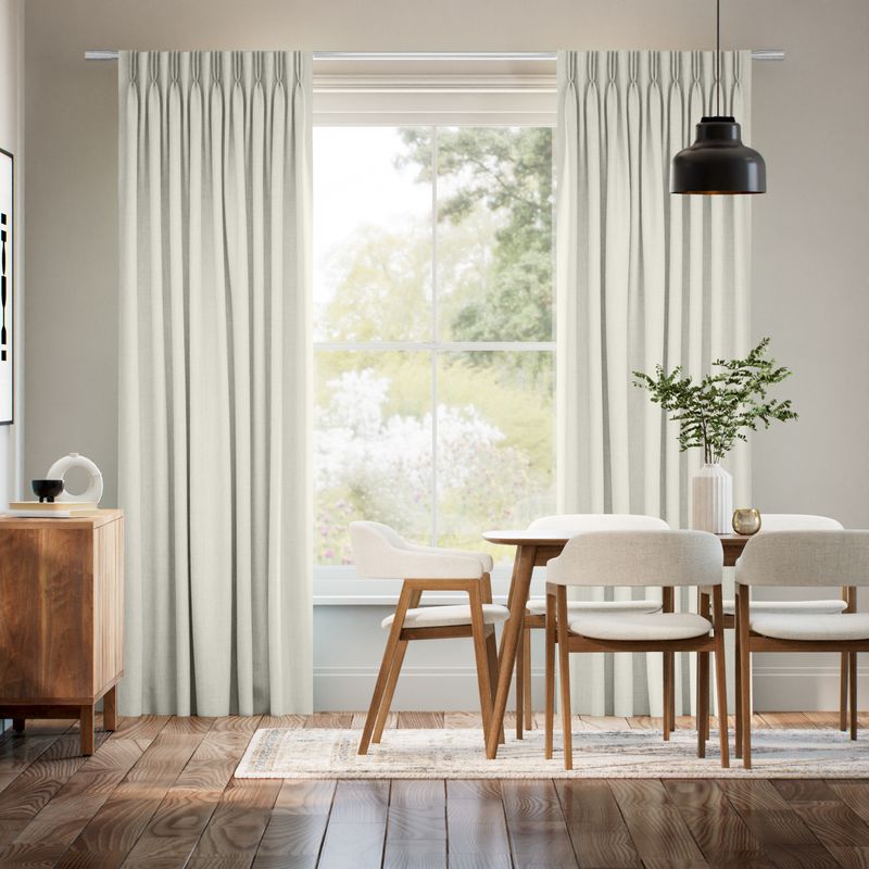 コトル チョークホワイト カーテン