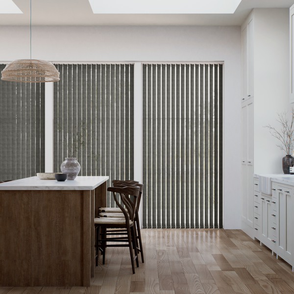 遮光 クラビ チャコール バーチカル ブラインド