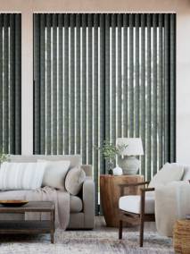 遮光 クラビ ミッドナイトブルー 縦型ブラインド サムネイル写真