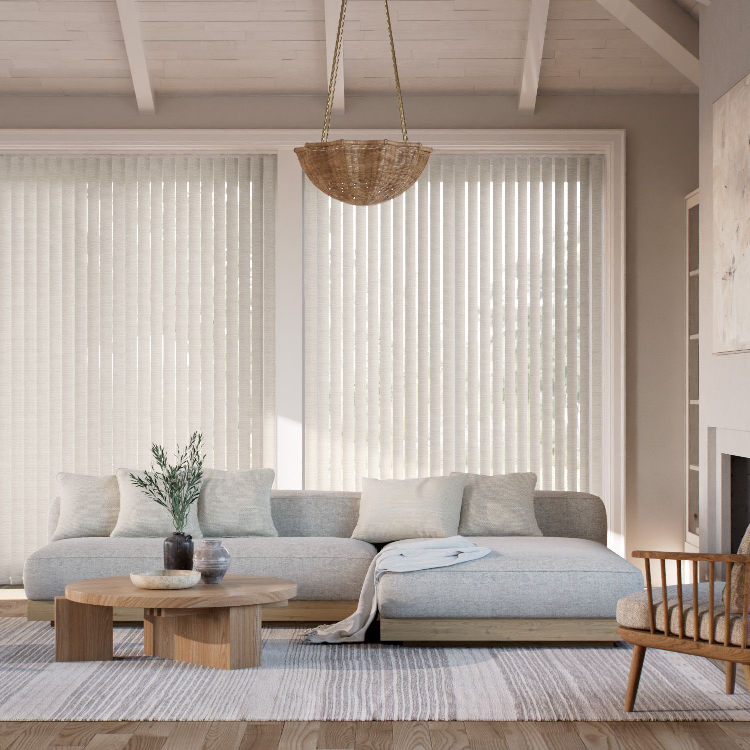 クラビ オーク バーチカル ブラインド