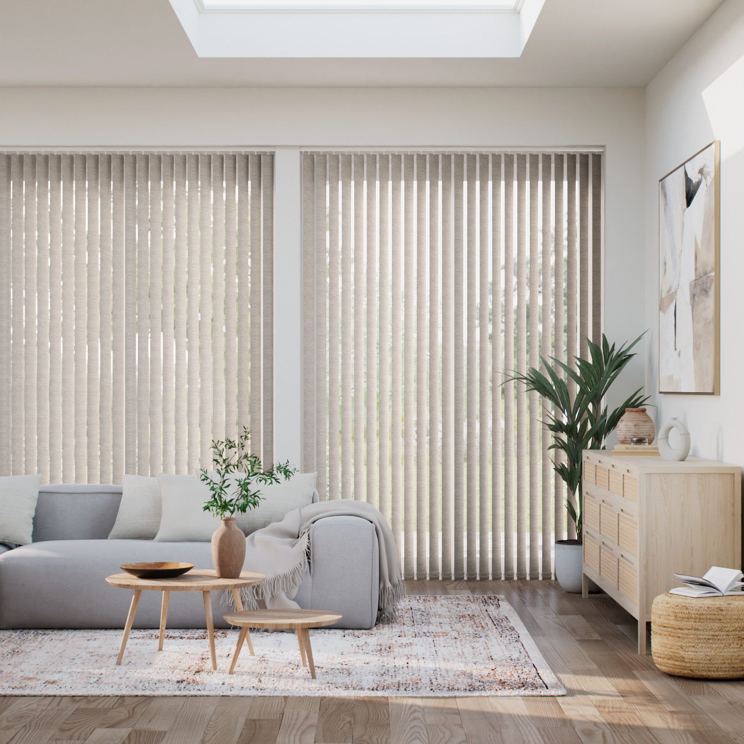 遮光 クラビ オーク バーチカル ブラインド