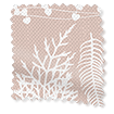 リーフストライプ　ビンテージピンク ローマンシェード サンプルの写真
