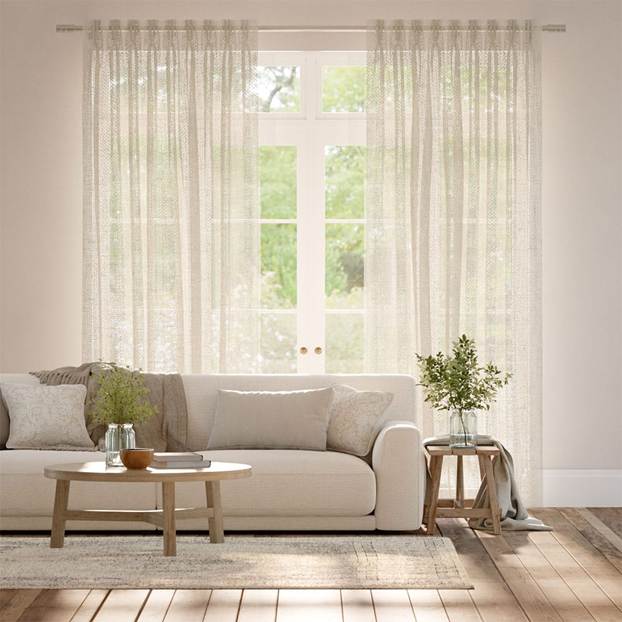 ルミエ　アリエル　オーツ　裏地なし カーテン サムネイル写真