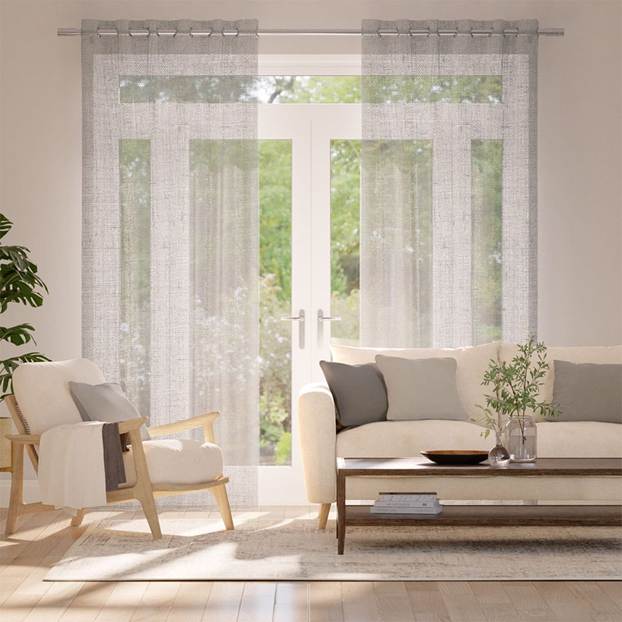 ルミエ　アリエル　シルバーストーン　裏地なし カーテン サムネイル写真