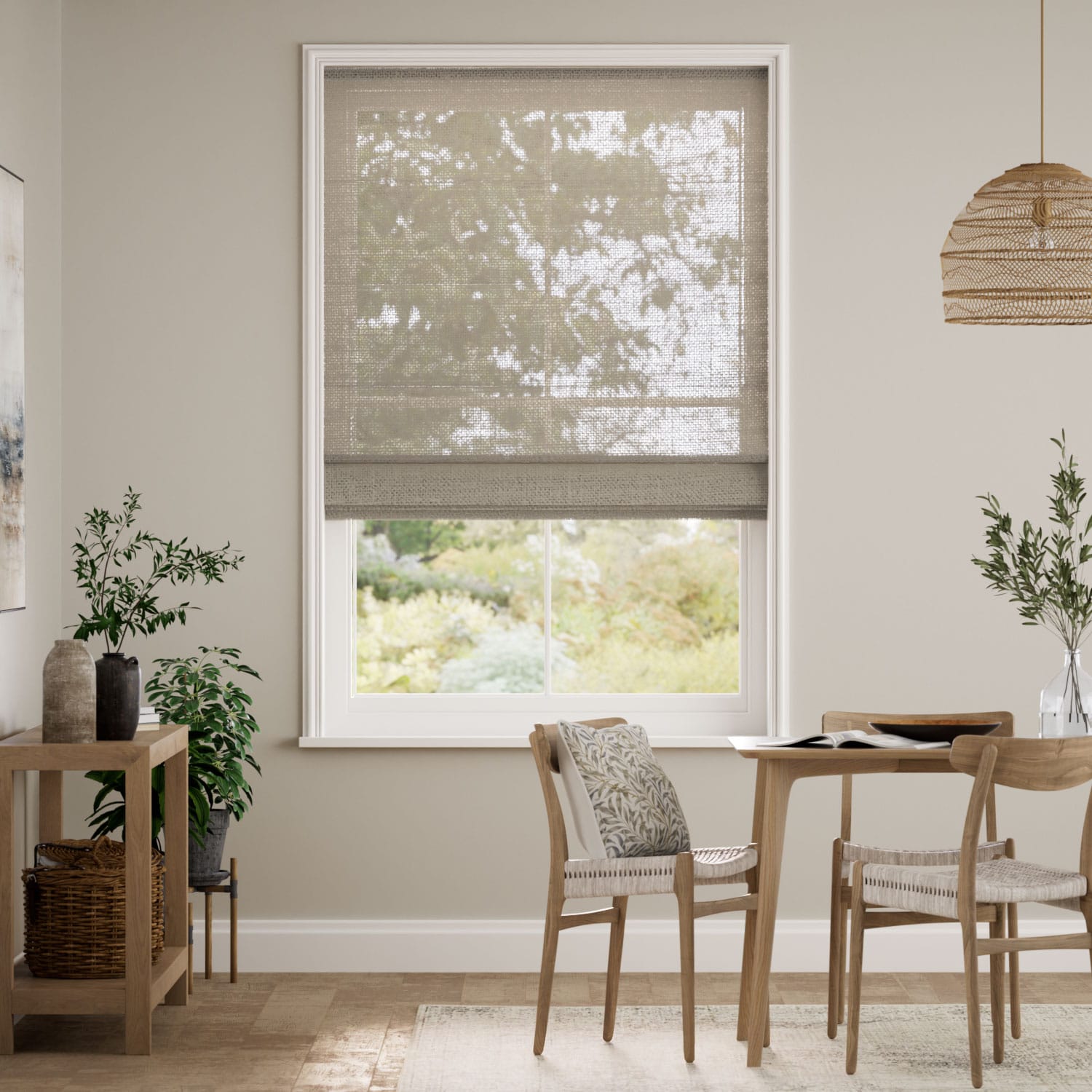 ルミエ アリエル ヨークストーン ローマンシェード