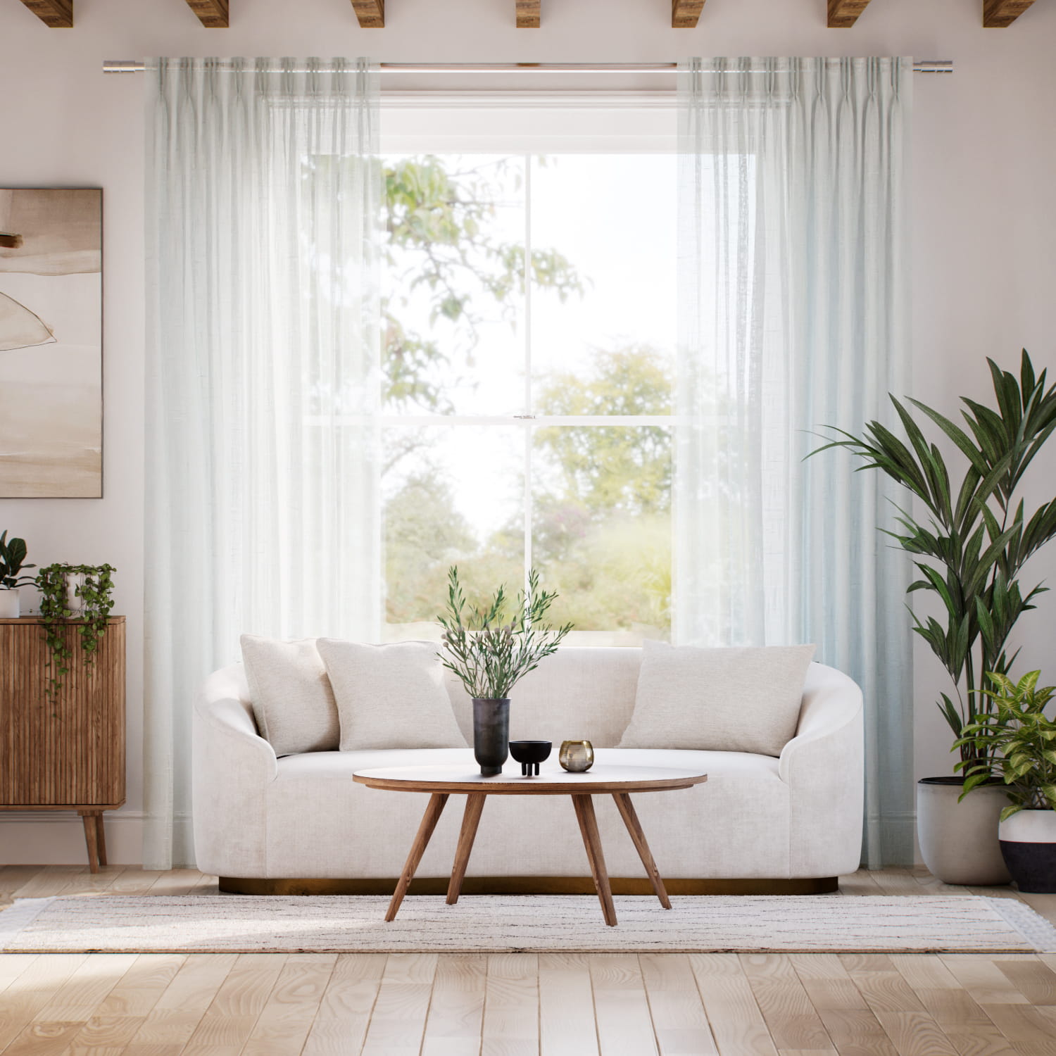 そらね レース カーテン