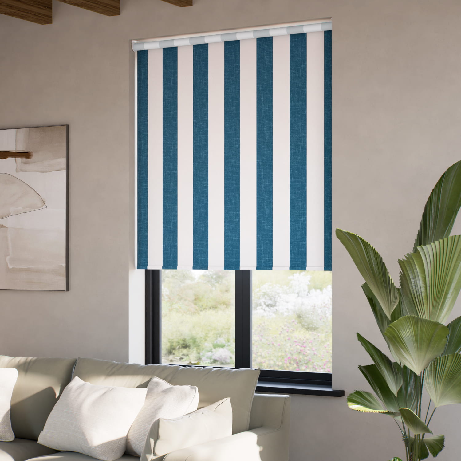 マリタイム ブルー ロールスクリーン