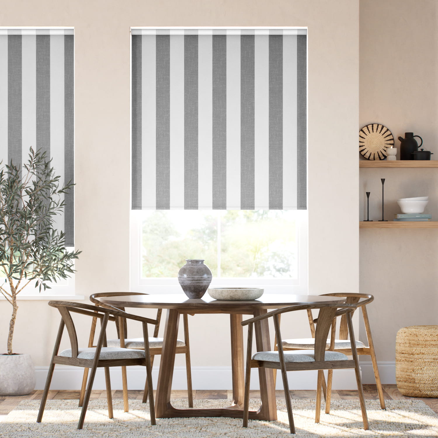 マリタイム グレー ロールスクリーン