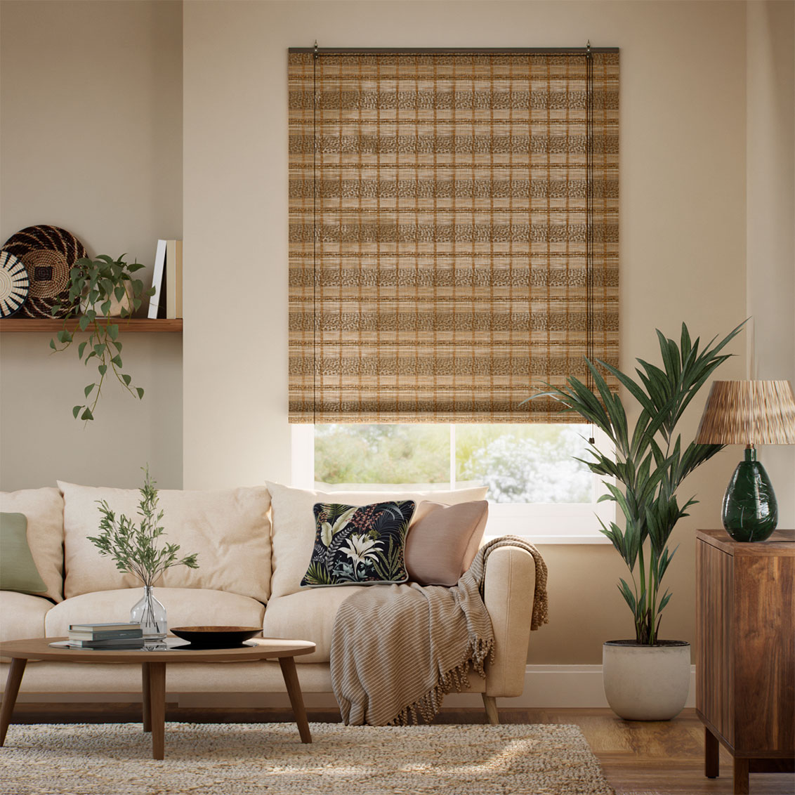 マリウス チェストナッツ すだれ ロールアップスクリーン