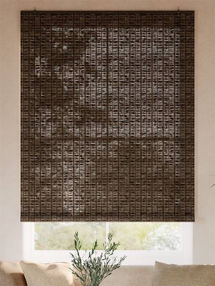 マウイ ウォールナット Roll Up Woven Wood サムネイル写真