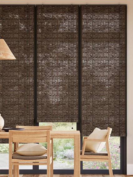 マウイ ウォールナット＆エイコーン Roll Up Woven Wood サムネイル写真