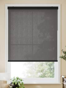 非遮光 テクスチャードチャコール ロールスクリーン サムネイル写真
