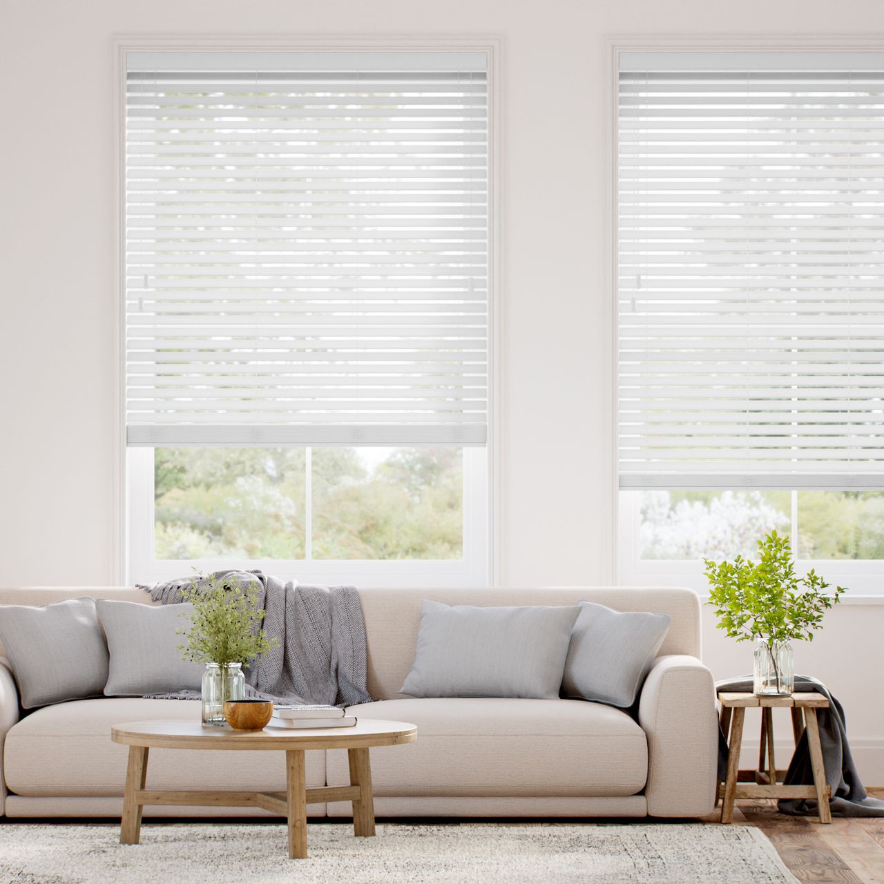 ナチュレ フロストホワイト ウッドブラインド