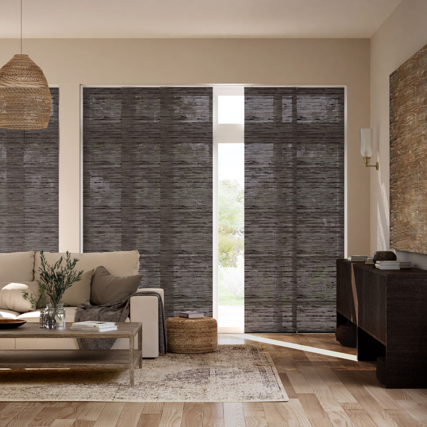 ネバダ チャコール すだれバーチカル・パネルブラインド