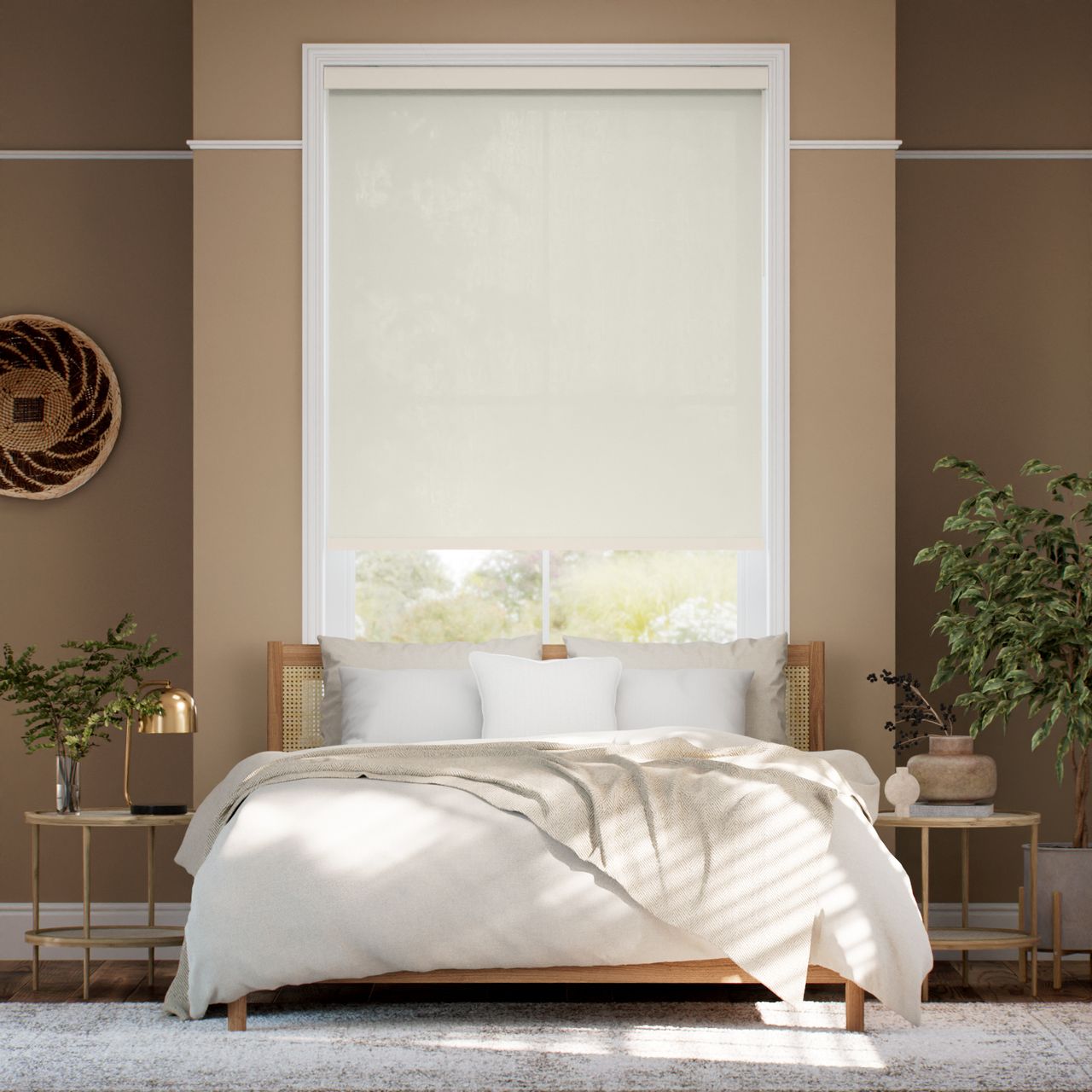 非遮光 アイボリー ロールスクリーン