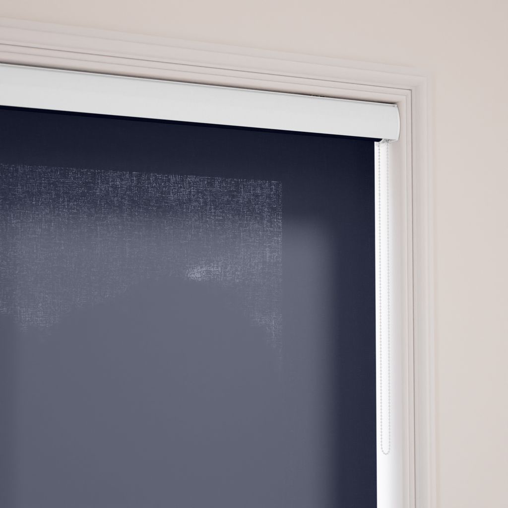 非遮光 ネイビー ロールスクリーン