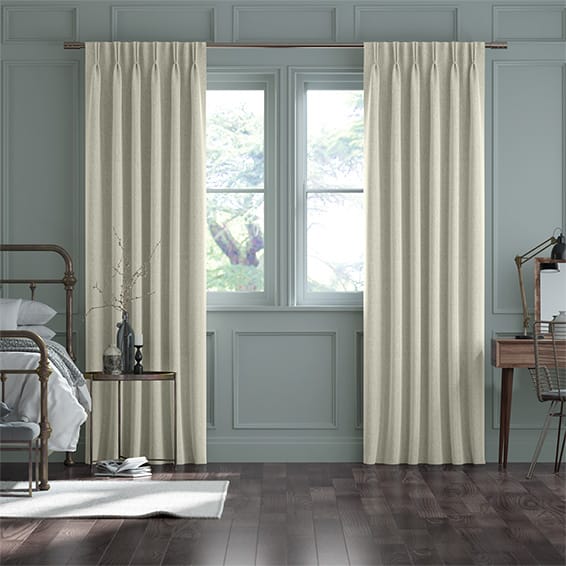 パレオリネン　ビンテージクリーム カーテン