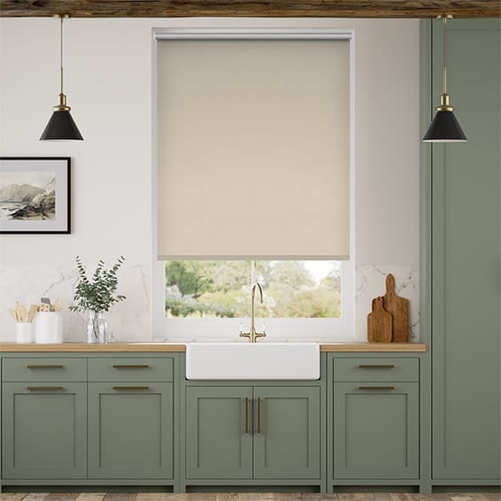 プルコード 遮光サーマル ベージュ ロールスクリーン