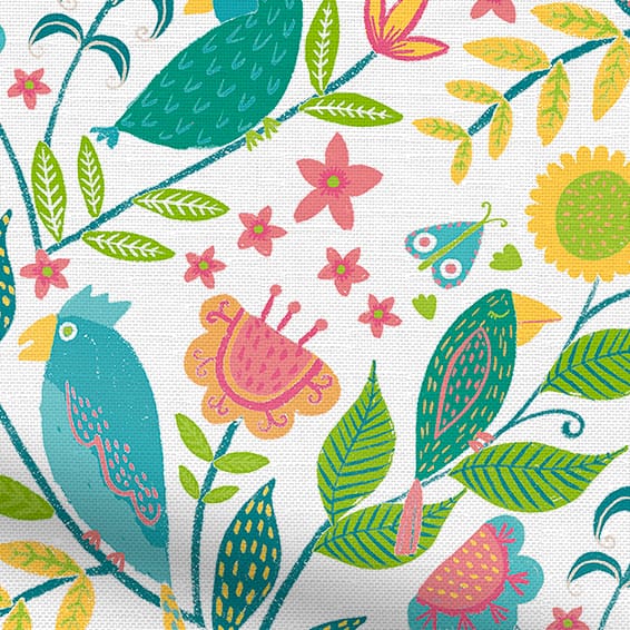 ファブリックリース＊トロピカル デザイン