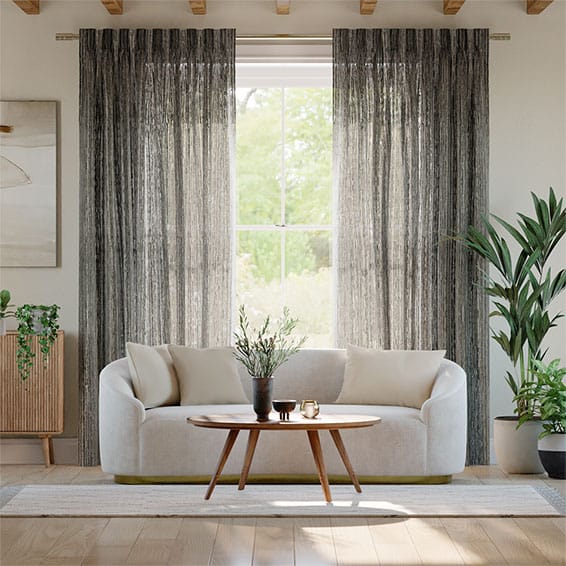 ロチャナボイル　アイロングレー レースカーテン