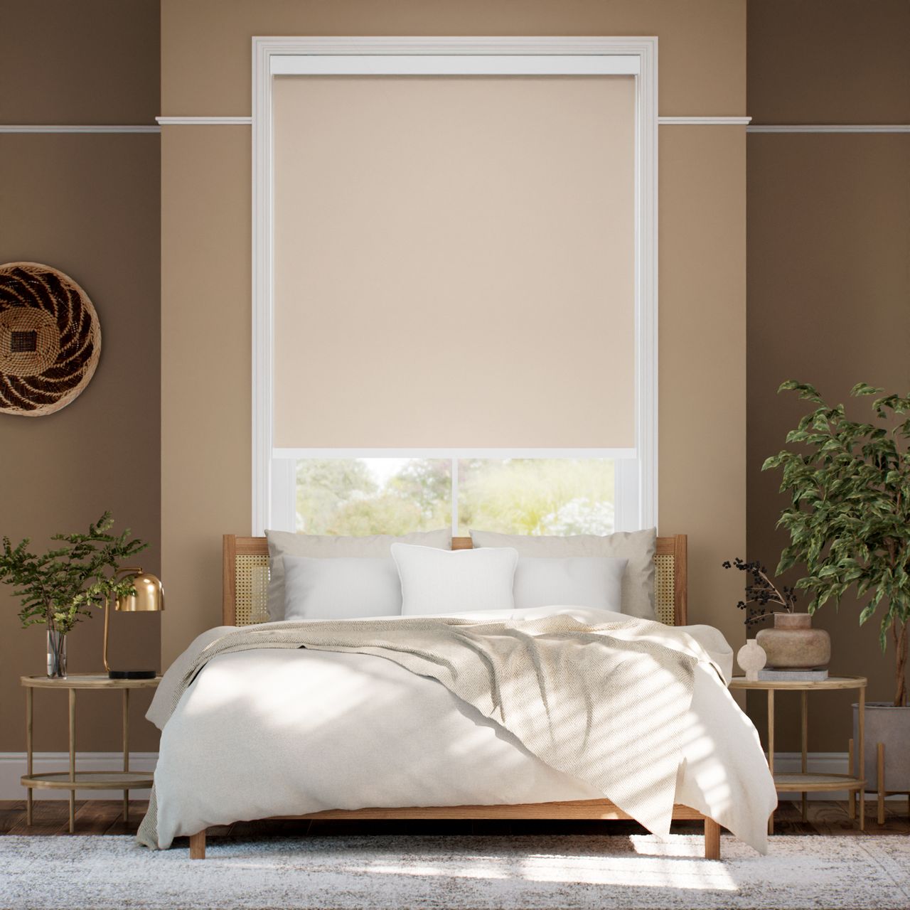 遮光 ピンク ロールスクリーン