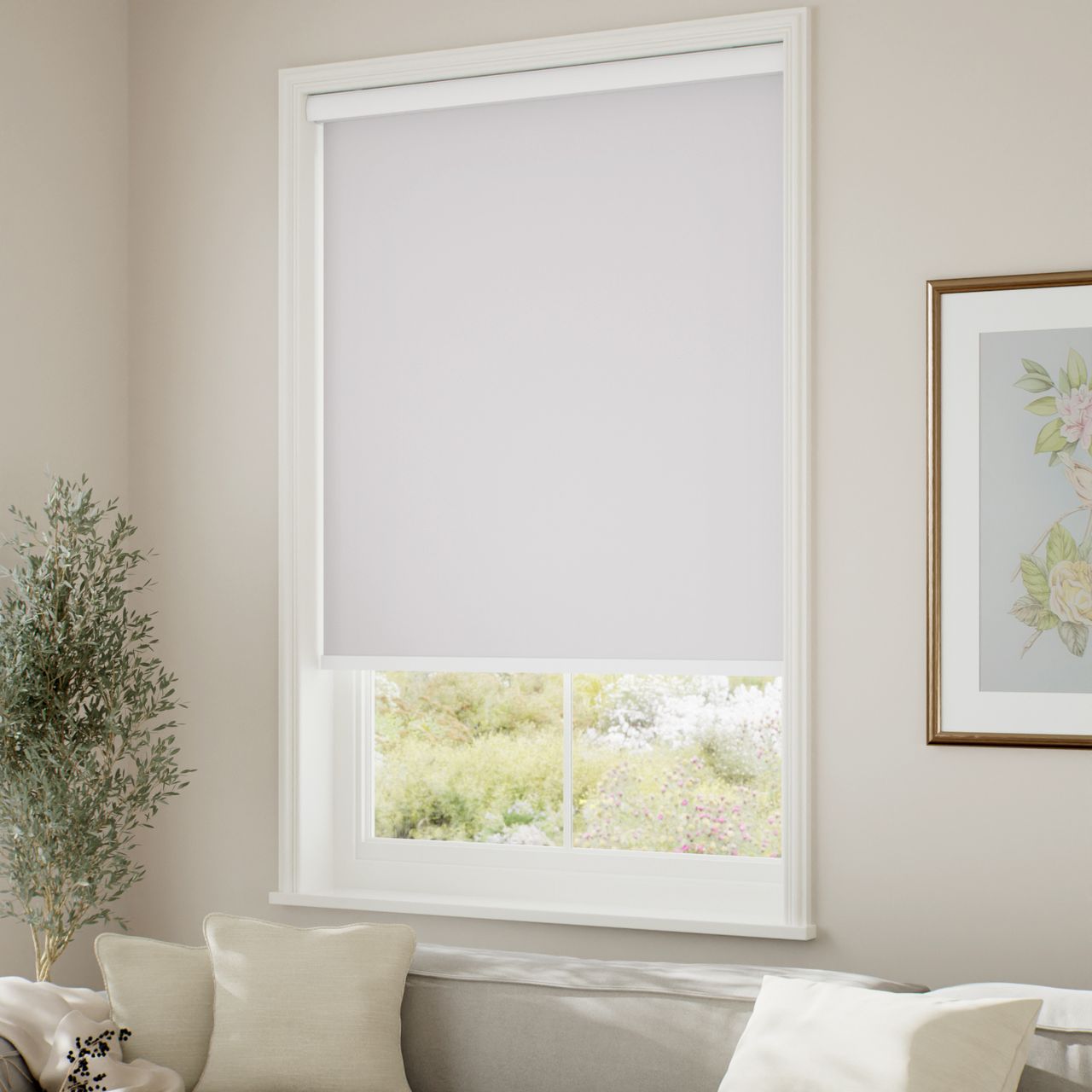 遮光 ホワイト ロールスクリーン