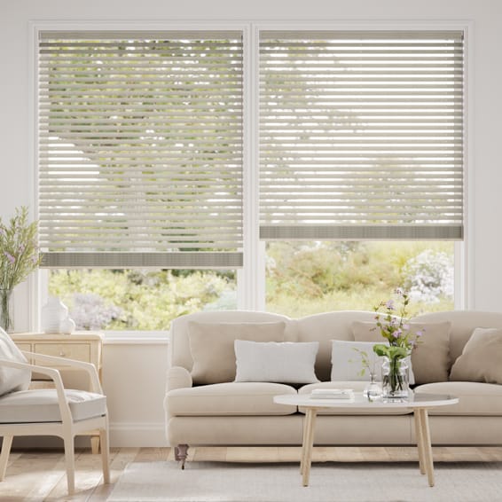ラスティック モスグレー ウッドブラインド