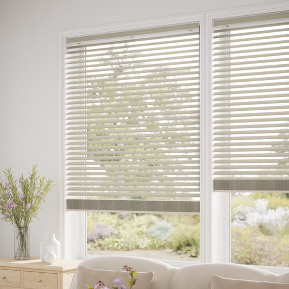 ラスティック モスグレー ウッドブラインド