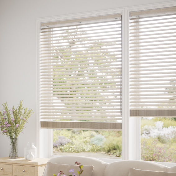 ラスティック トープグレー ウッドブラインド