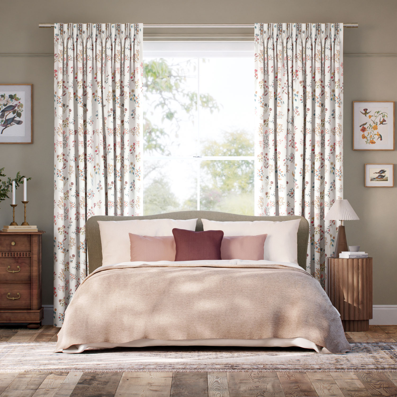 シェパードリー・メドウ アイボリー カーテン