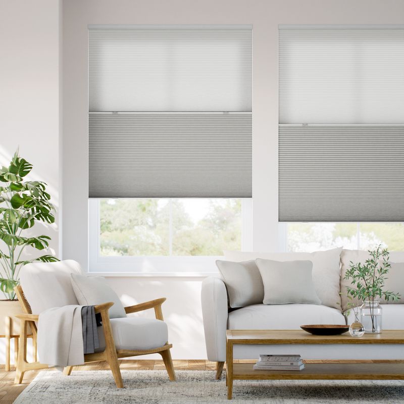 コードレス ツインハニカム シンプルグレー ハニカムシェード