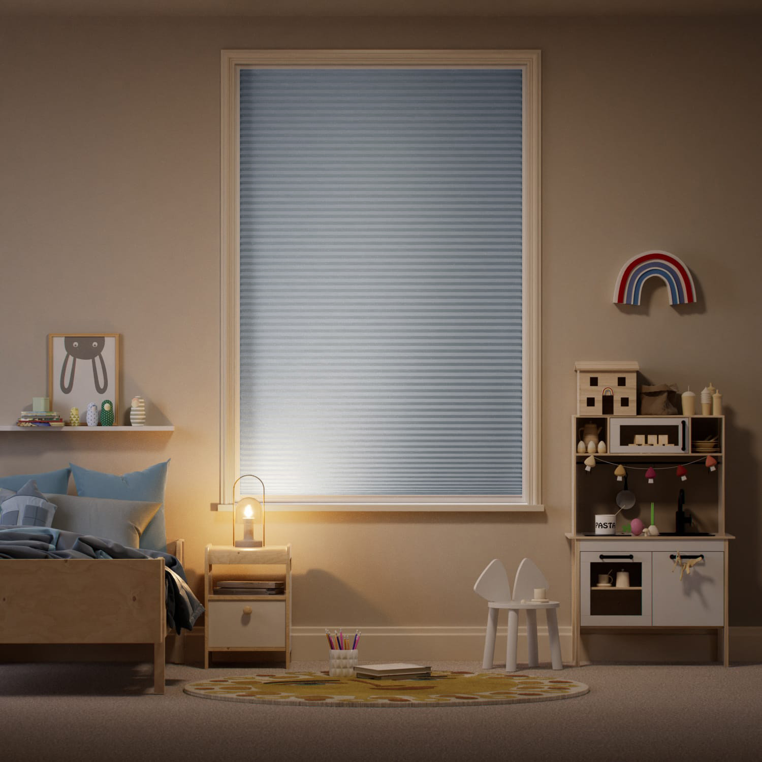 スリム】完全遮光パーフェクトシェード ブルーヘイズ