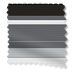 防水・遮光 レターボックス ノアール ロールスクリーン サンプルの写真