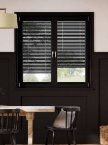 【窓貼りタイプ】プレミアム　ダークブラック アルミブラインド サムネイル写真