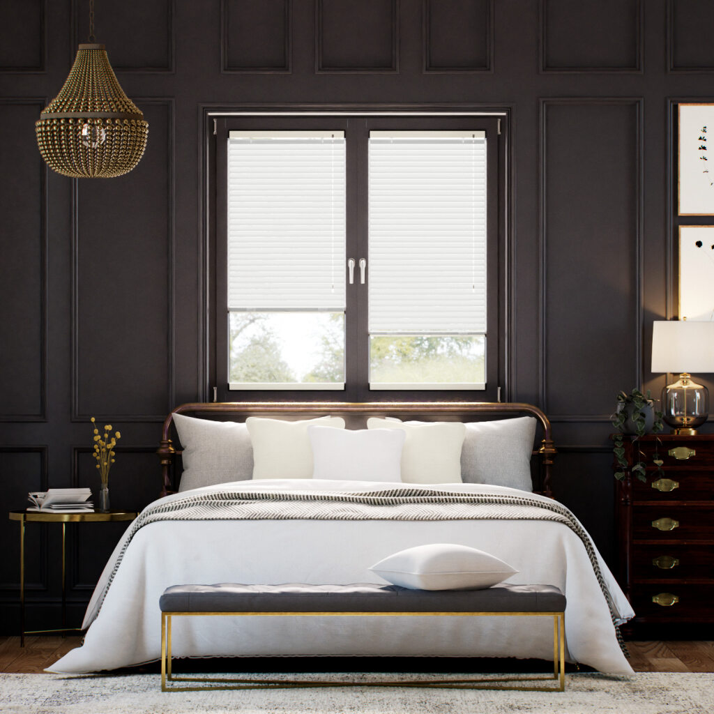 【窓貼りタイプ】エッセンス　ウォームホワイト アルミブラインド