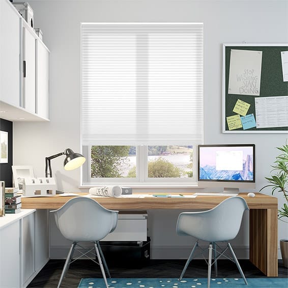 【窓貼りタイプ】採光 ブライトホワイト コードレス ハニカム シェード