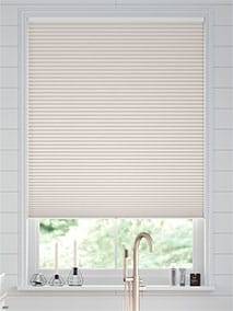 【窓貼りタイプ】遮光 アイボリー コードレス ハニカム Stick2Fit Pleated サムネイル写真