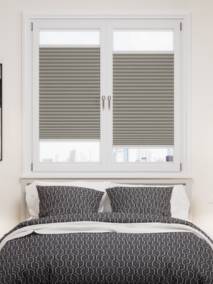 【窓貼りタイプ】採光 シェールグレー プリーツスクリーン サムネイル写真