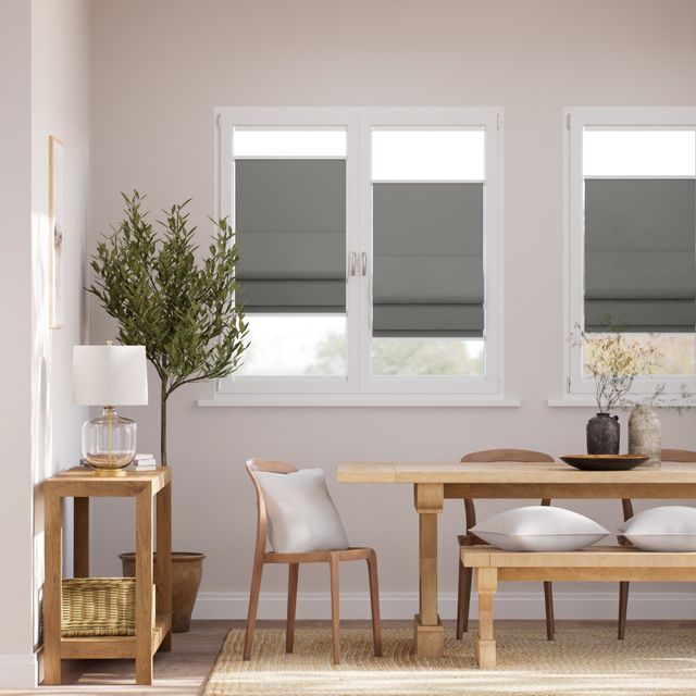 【窓貼りタイプ】カバンディッシュ トーングレー ローマンシェード